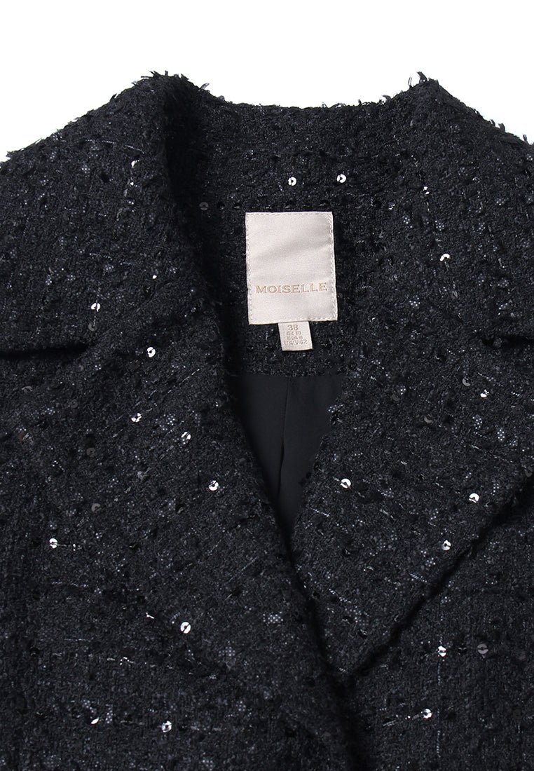 Tweed Precision Triple-Button Blazer