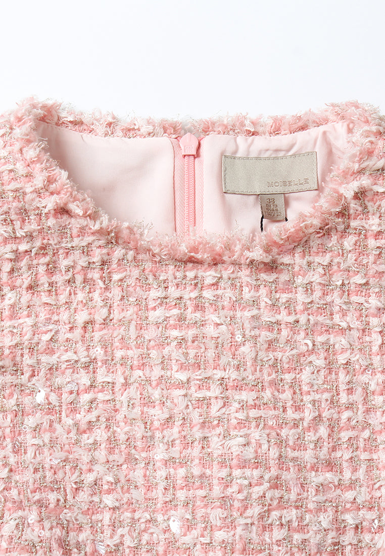 Fleur Pocket Tweed Dress