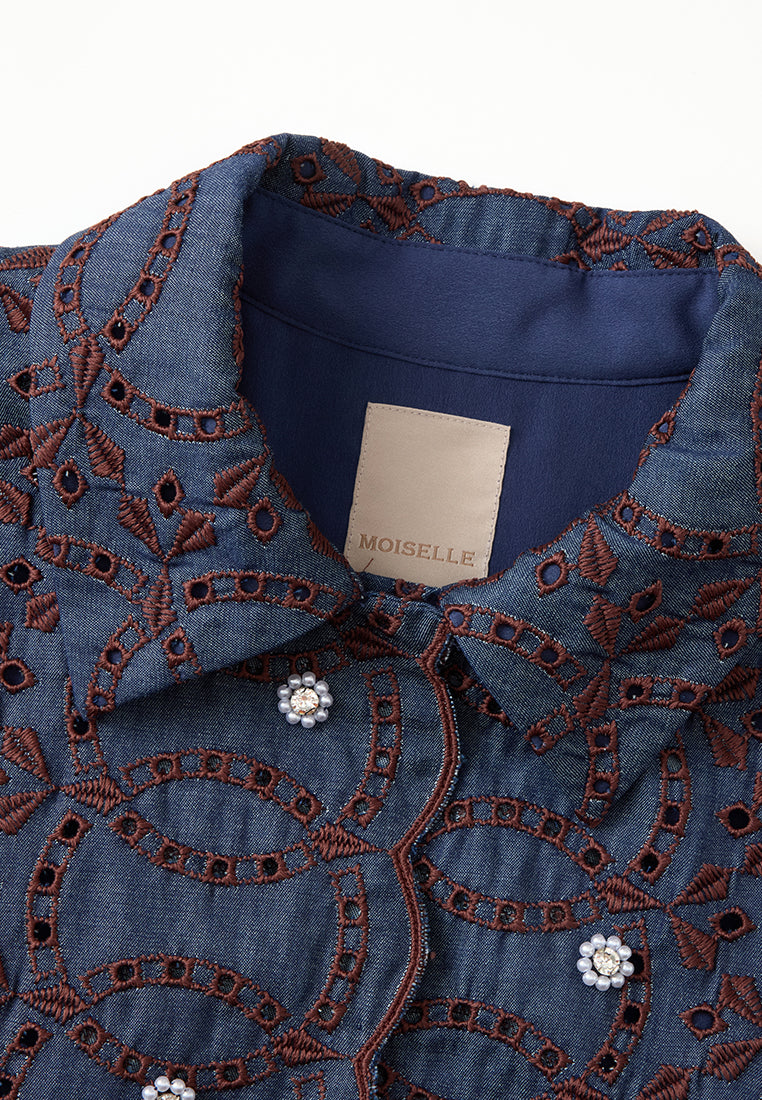 Scallop Hollow-Carved Jacket