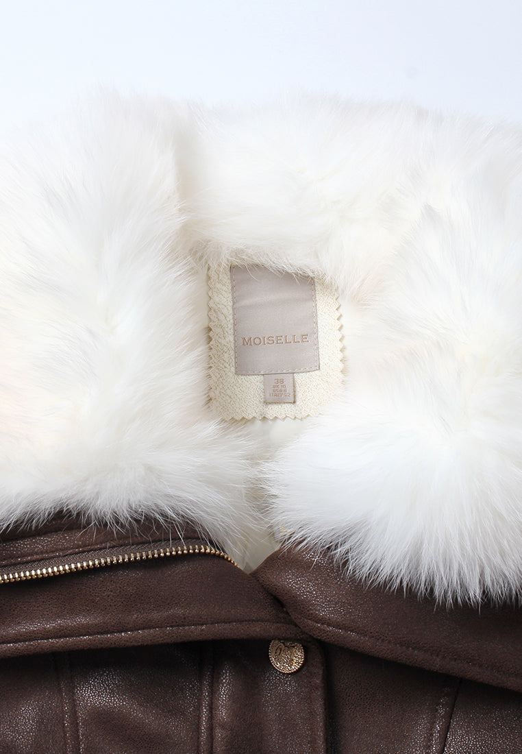 Frosted Fitted Leather Jacket