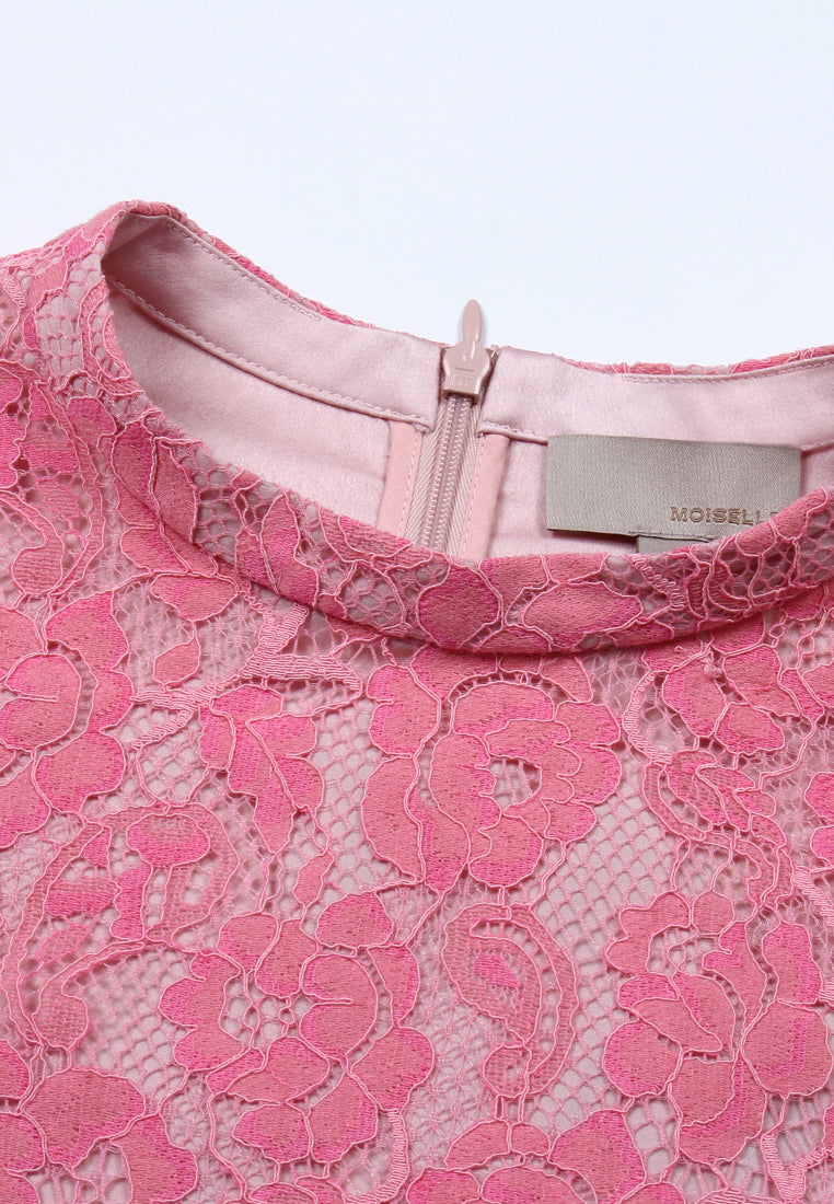 Blush Elegance Lace Blouse