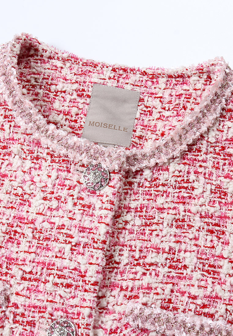 Crimson Classic Tweed Jacket