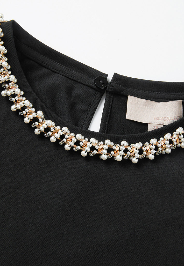 Embellished Chain-detail Sleeveless top