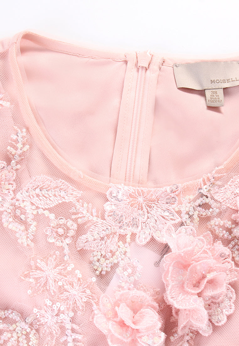 Rosé Dentelle Jardin Dress