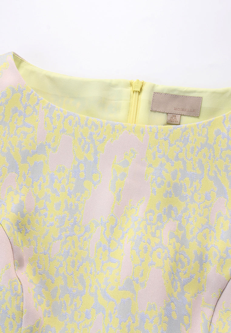Pastel Abstract Bloom Dress