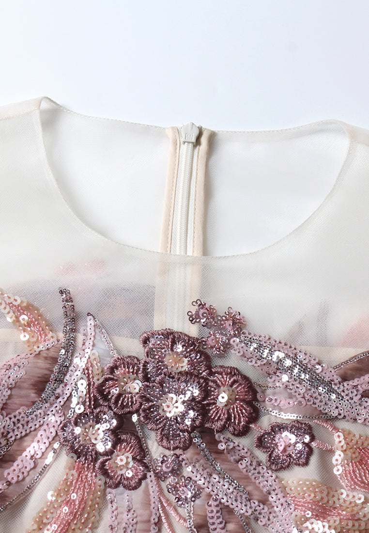 Rose Jardin Embroidered Dress