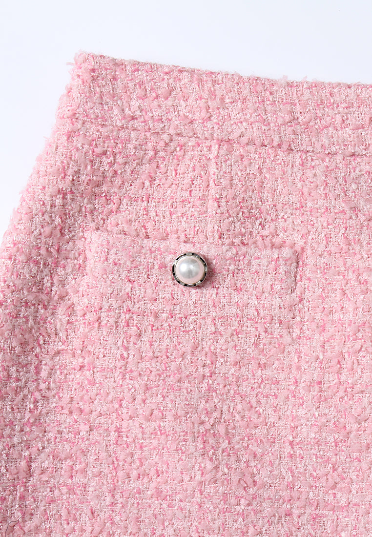 Rose Perle Tweed Skirt