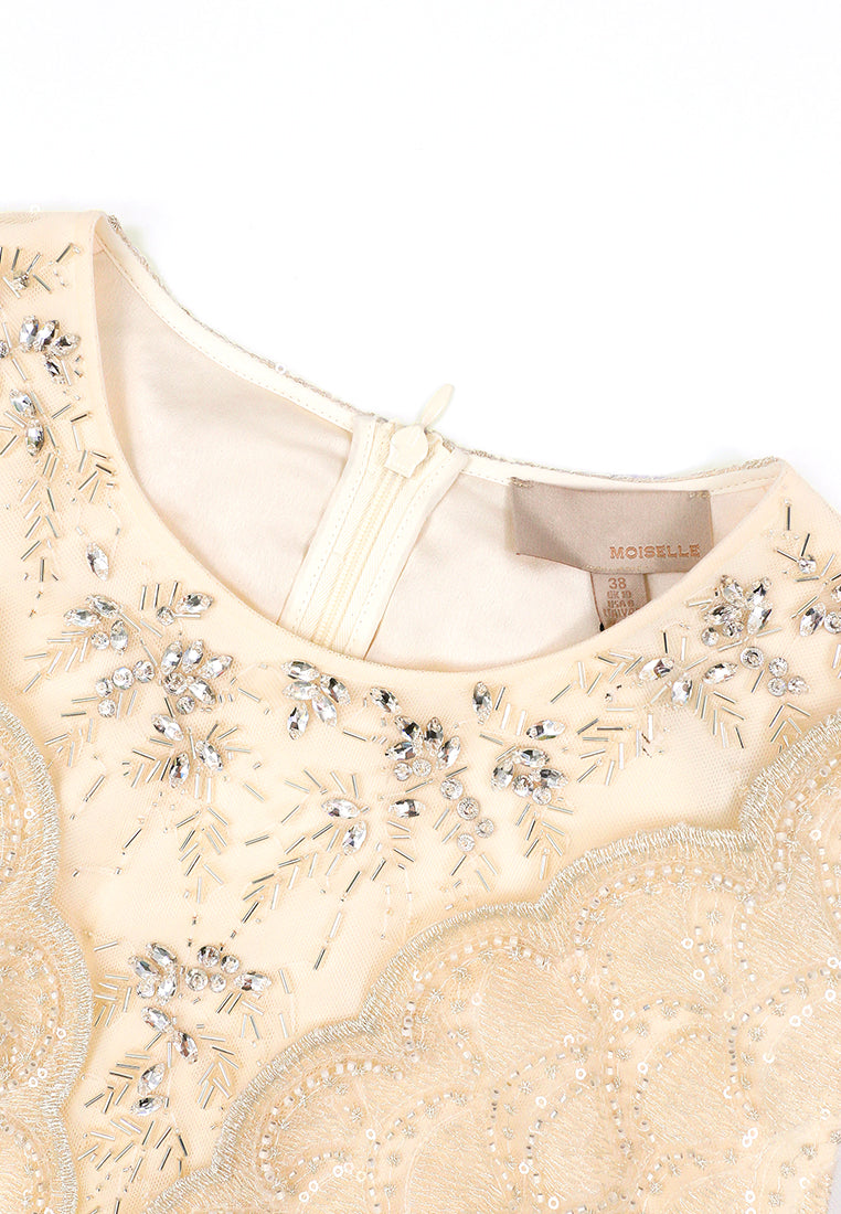 Crème Florale Elegia Dress