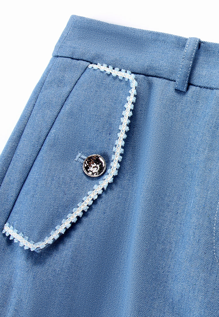 Ornate Pocket Cargo Jeans