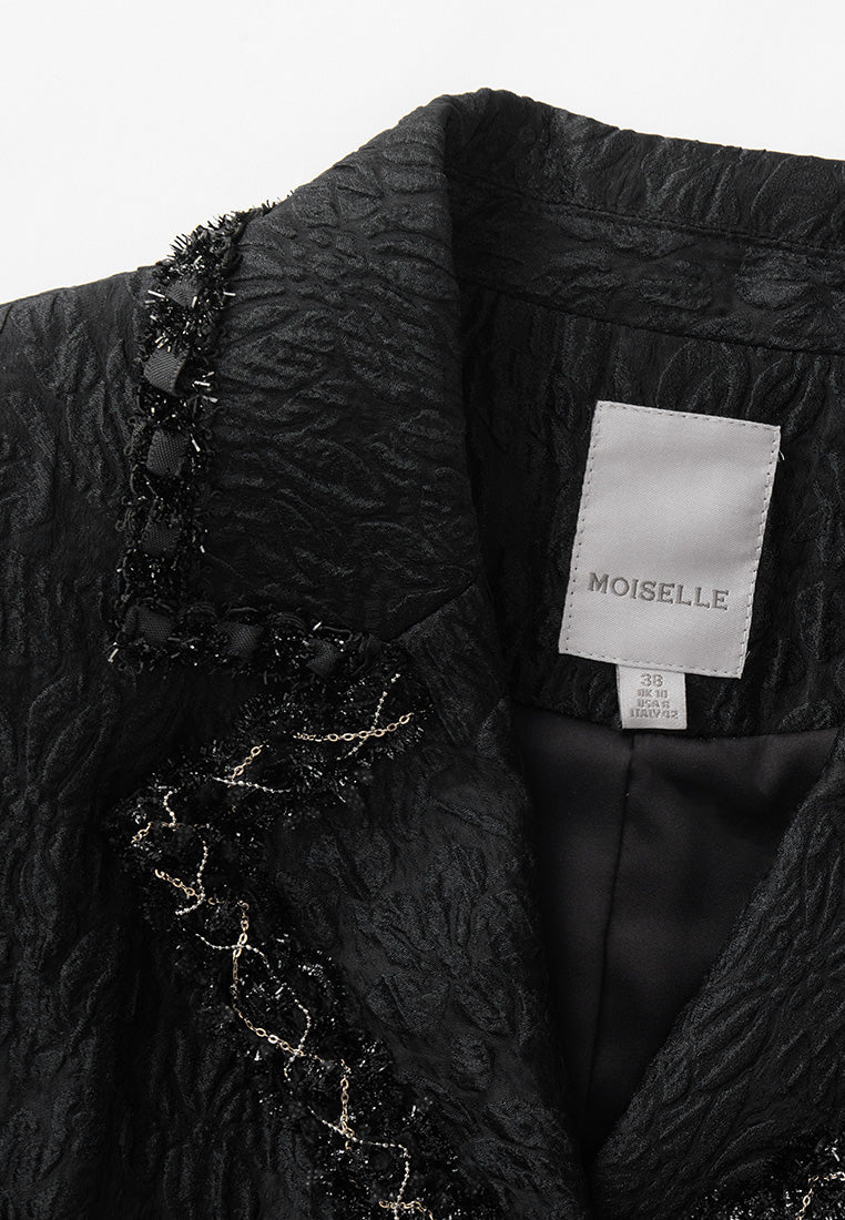 Embossed-pattern Jacket
