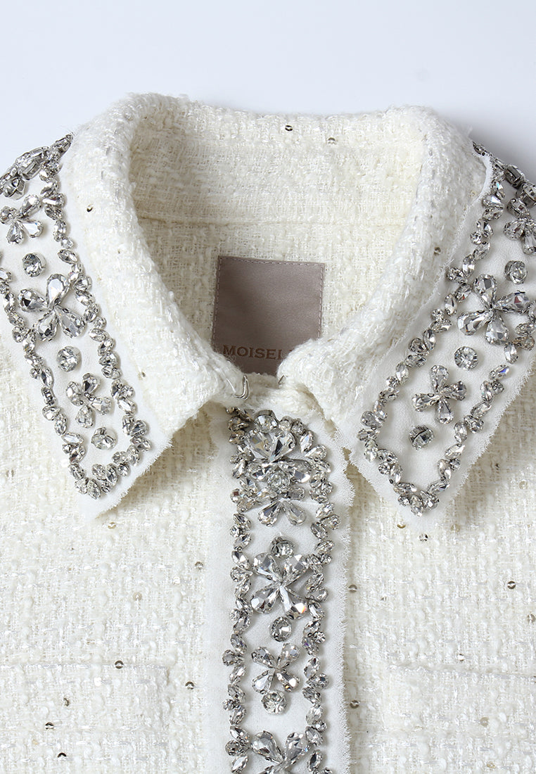 Argenté White Tweed Jacket