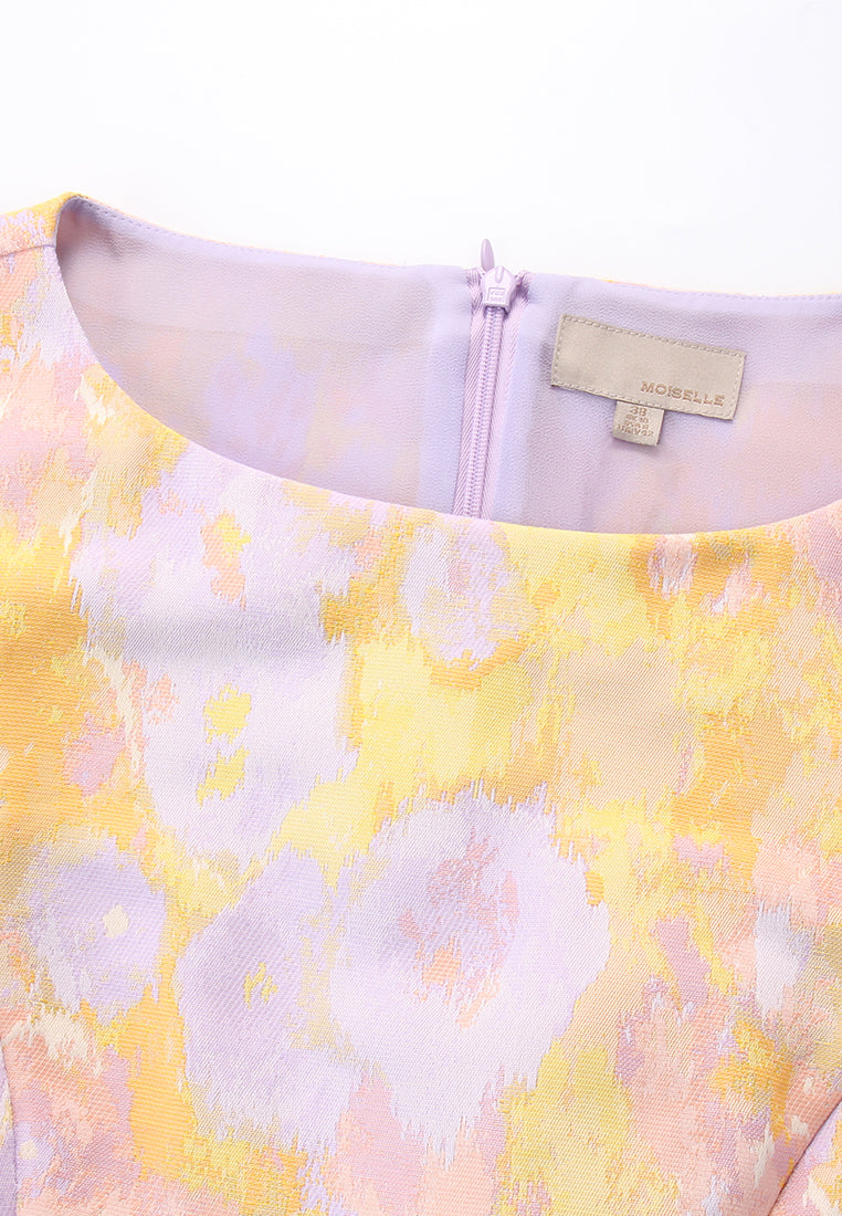 Watercolor Bloom Symphony Dress