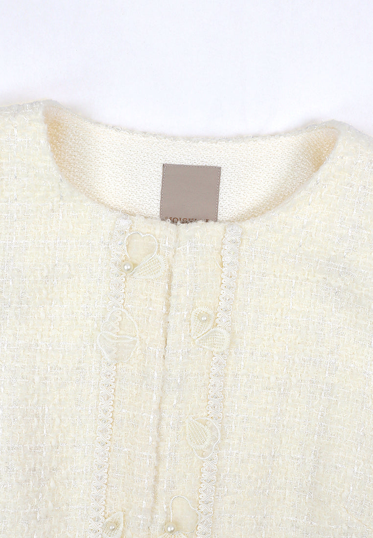 Blanc Fleur Perlé Tweed Jacket