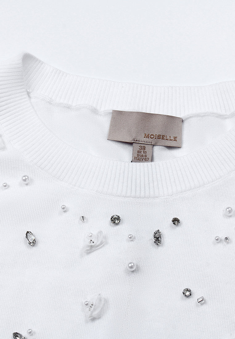 Ivory Sparkle Knit Top