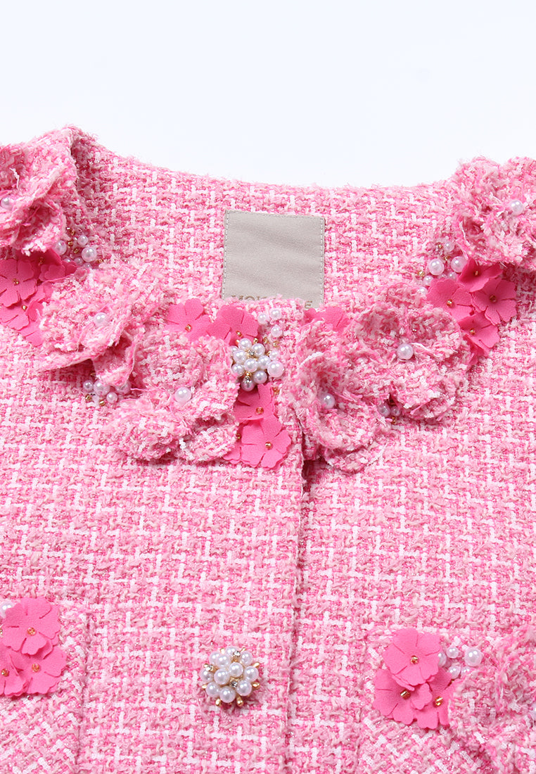 Rose Bloom Tweed Jacket
