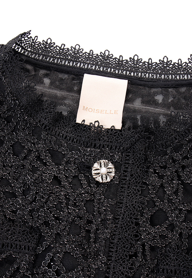 Noir Dentelle Jardin Jacket
