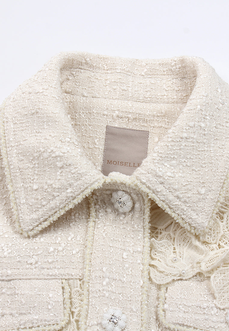 Daisy Lace Applique Jacket