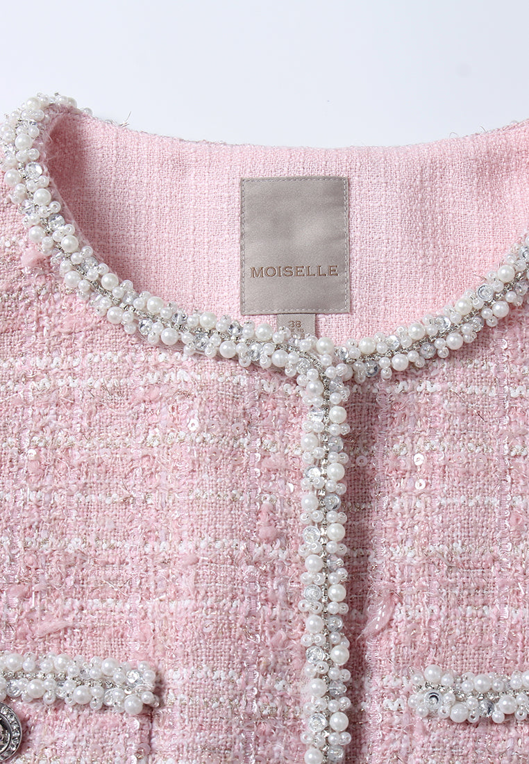 Rose Bijou Tweed Jacket
