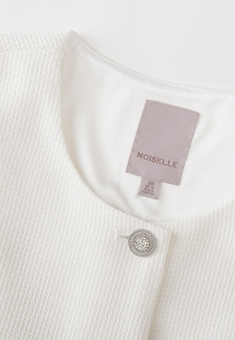 Asymmetric Ruffle-detail Jacket