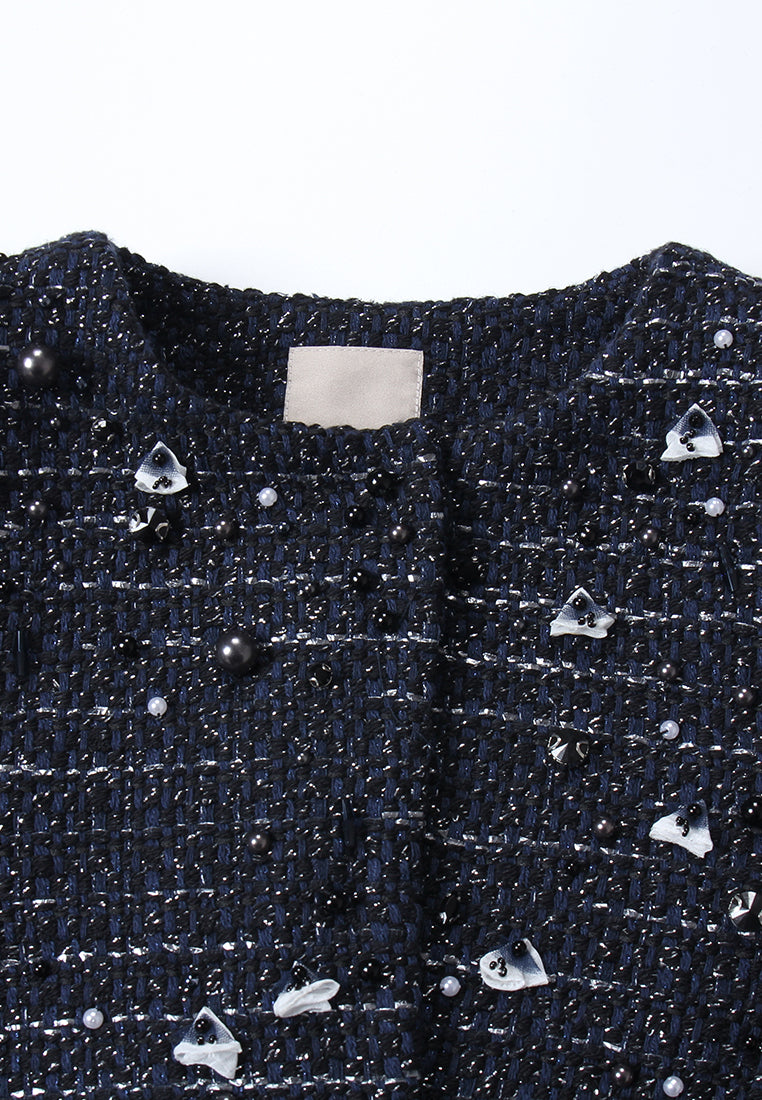 Snowdrop Cropped Tweed Jacket