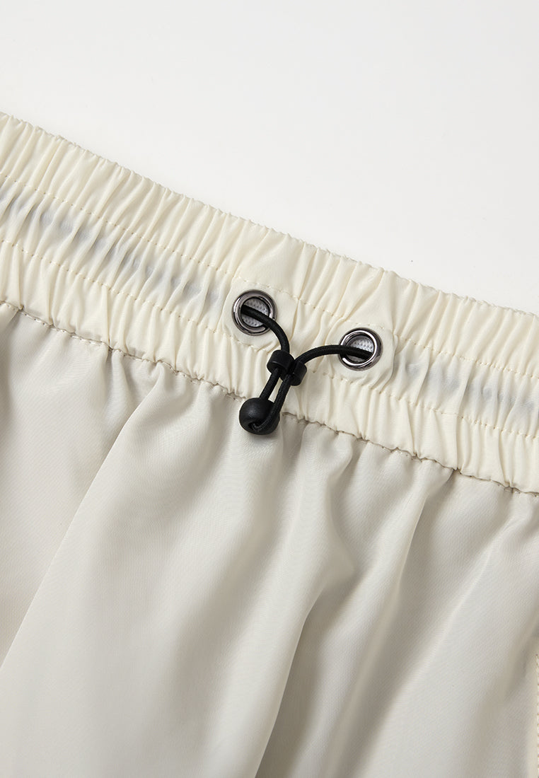 Drawstring-waistband Midi Pencil Skirt