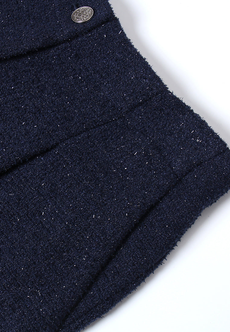 Bleu Profond Wide-Leg Trousers