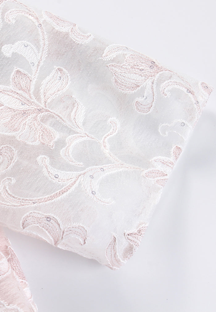 Rosé Dentelle Étoilé Dress