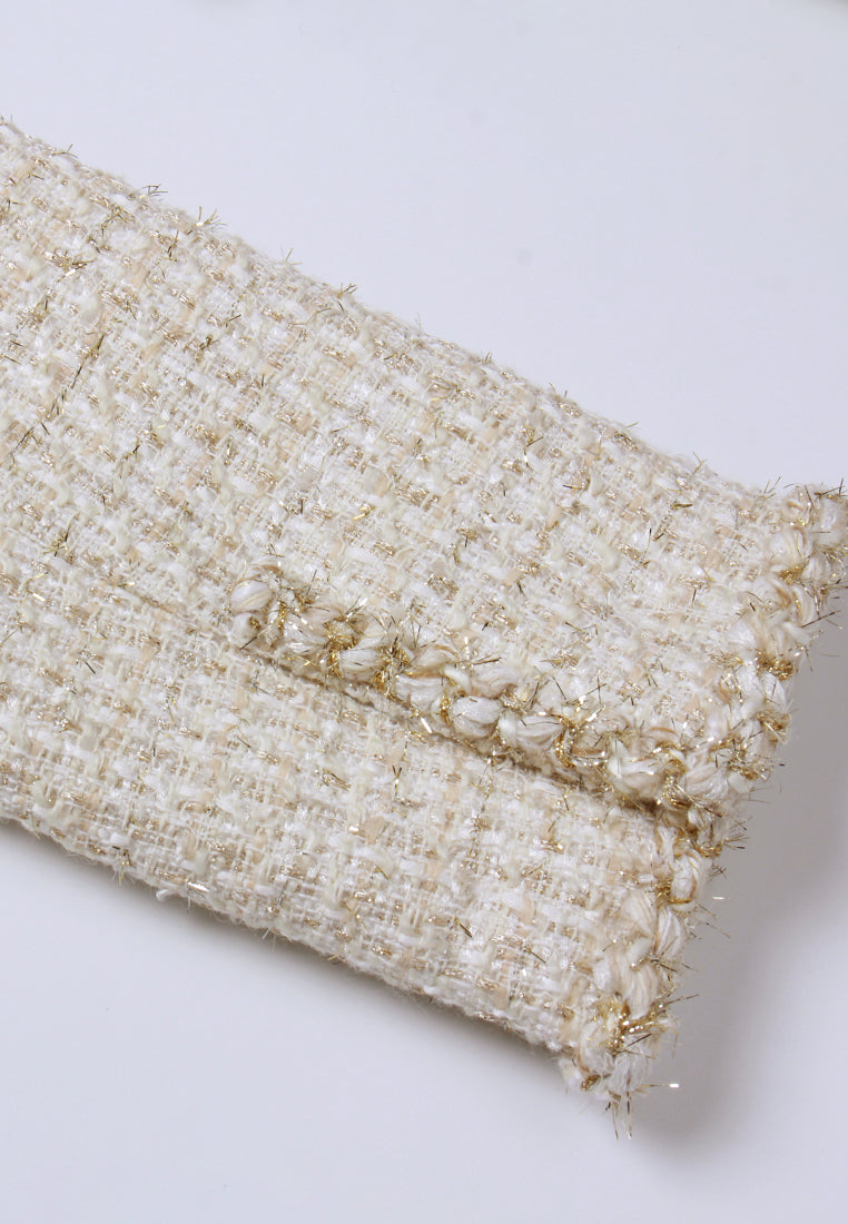 Braided-Trim Tweed Jacket