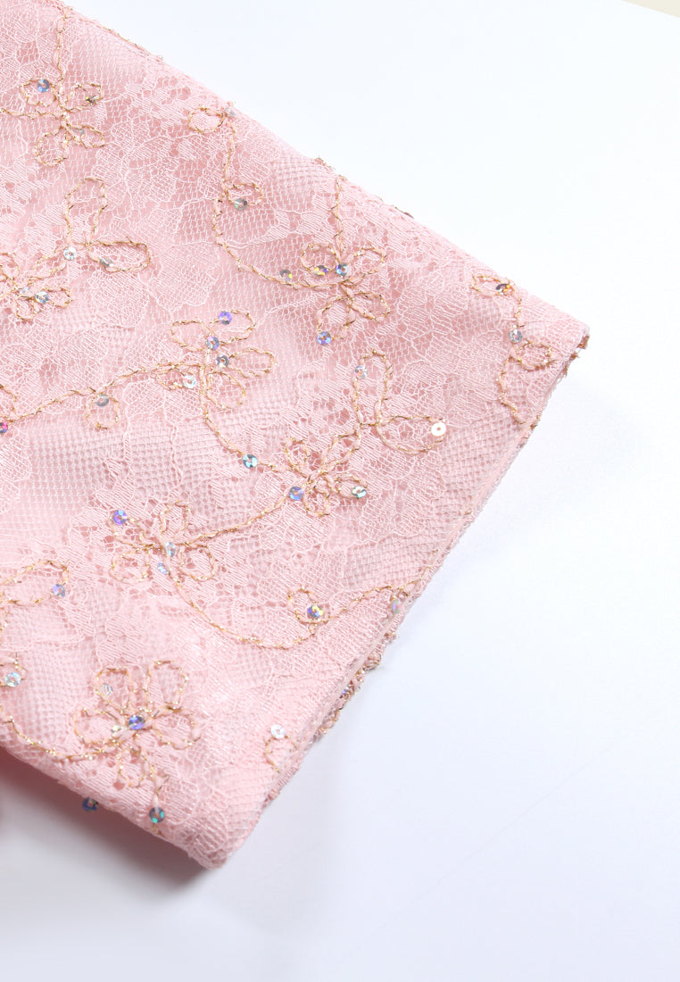 Blush Lace Embellished Blouse