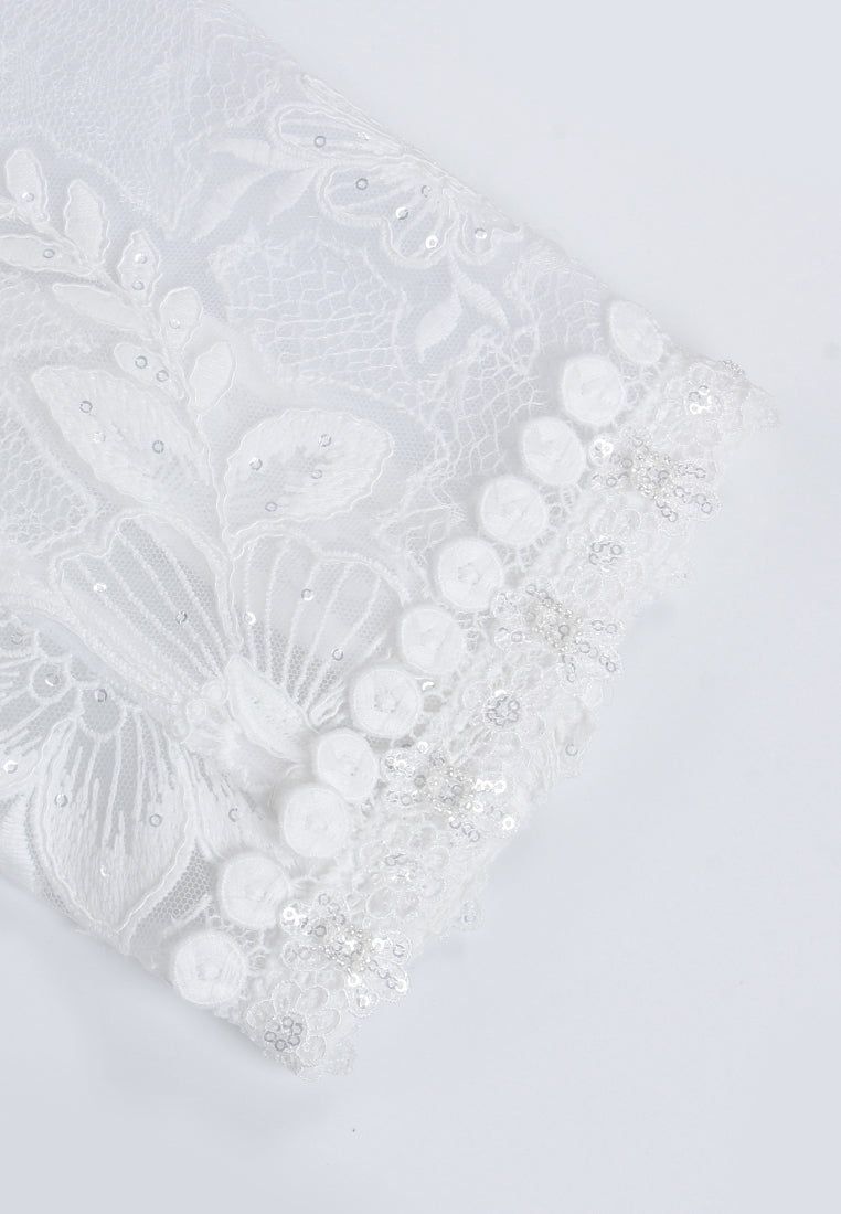 Ivory Dentelle Fleuris Jacket