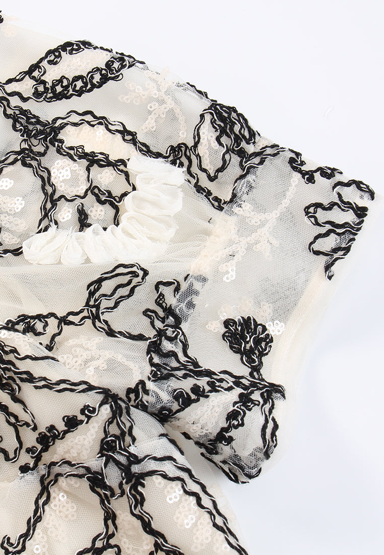 Floral Dentelle Blouse
