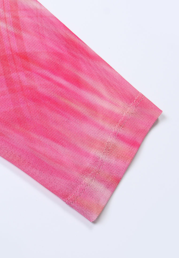 Ripple Bloom High-Neck Top