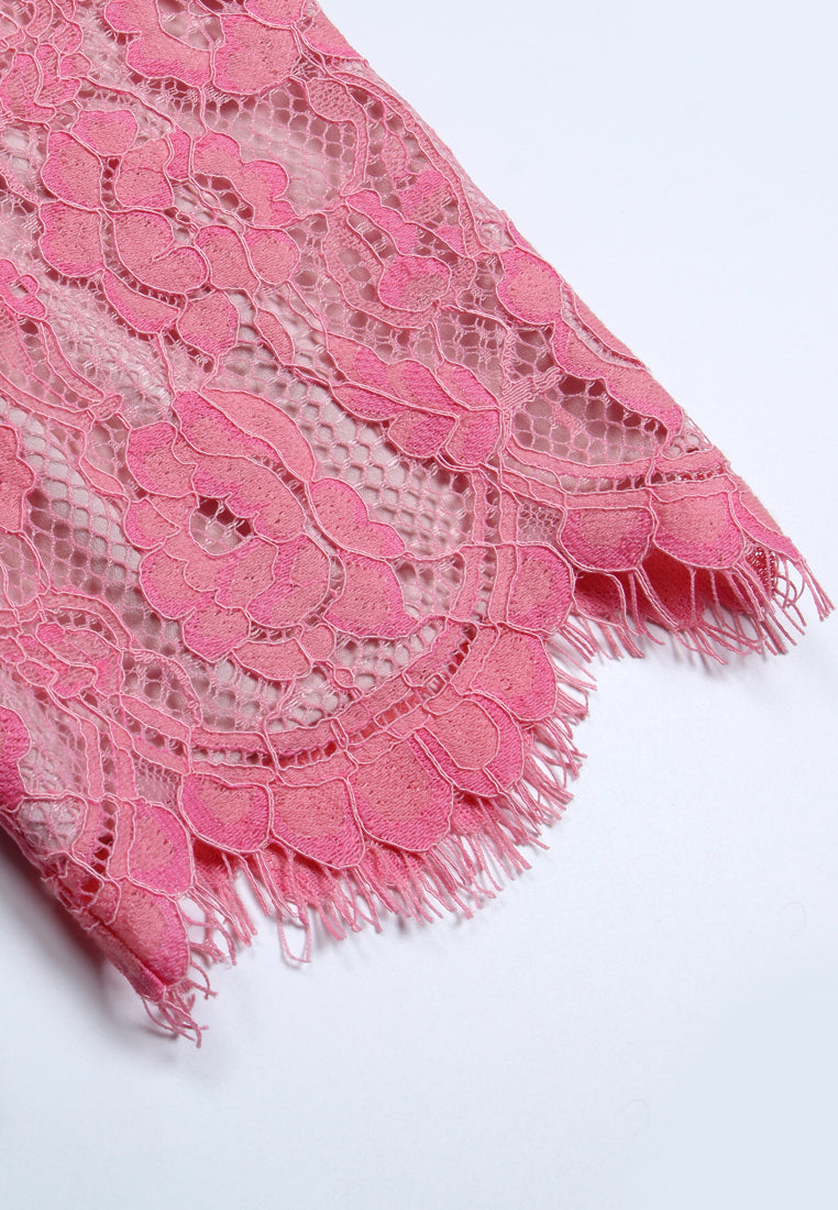 Blush Elegance Lace Blouse