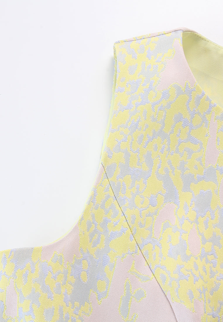 Pastel Abstract Bloom Dress