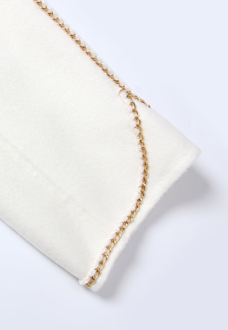 Gilded Chain Wool Robe