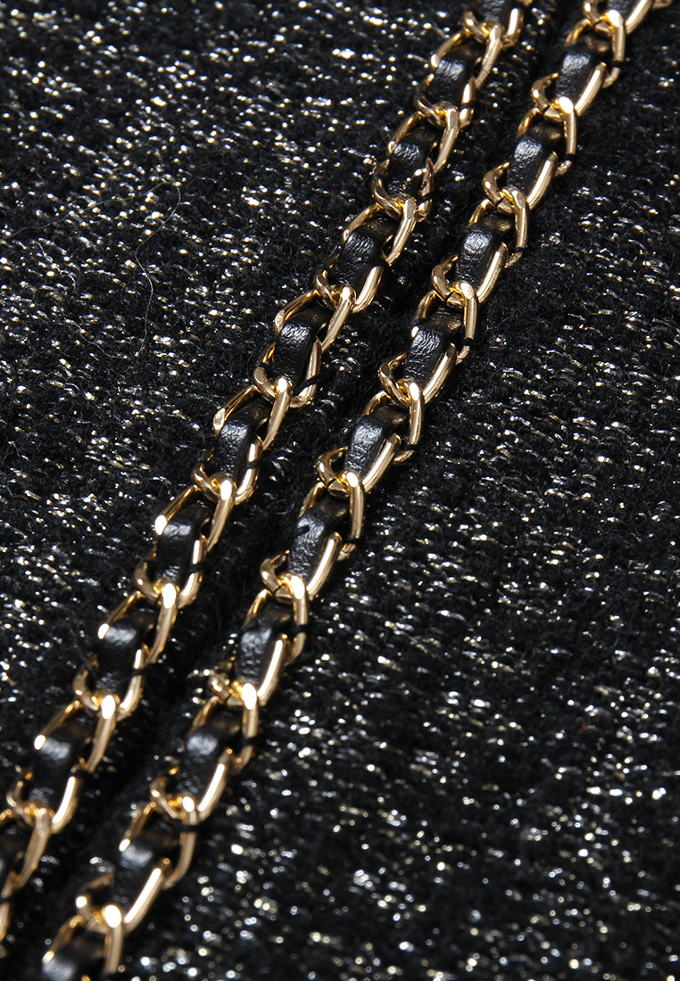 Chaîne Noir Tweed Jacket