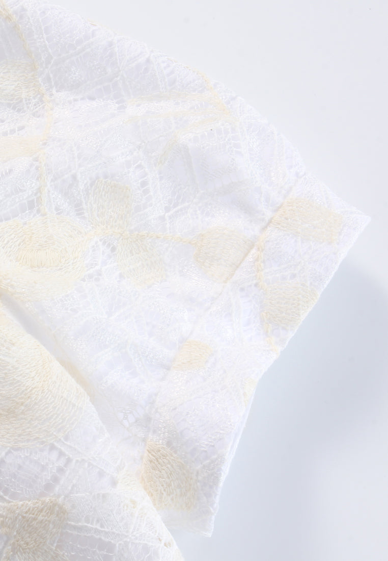 Ivory Bloom Embellished Blouse