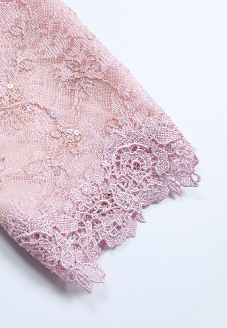 Rose Lace Élegance Blouse