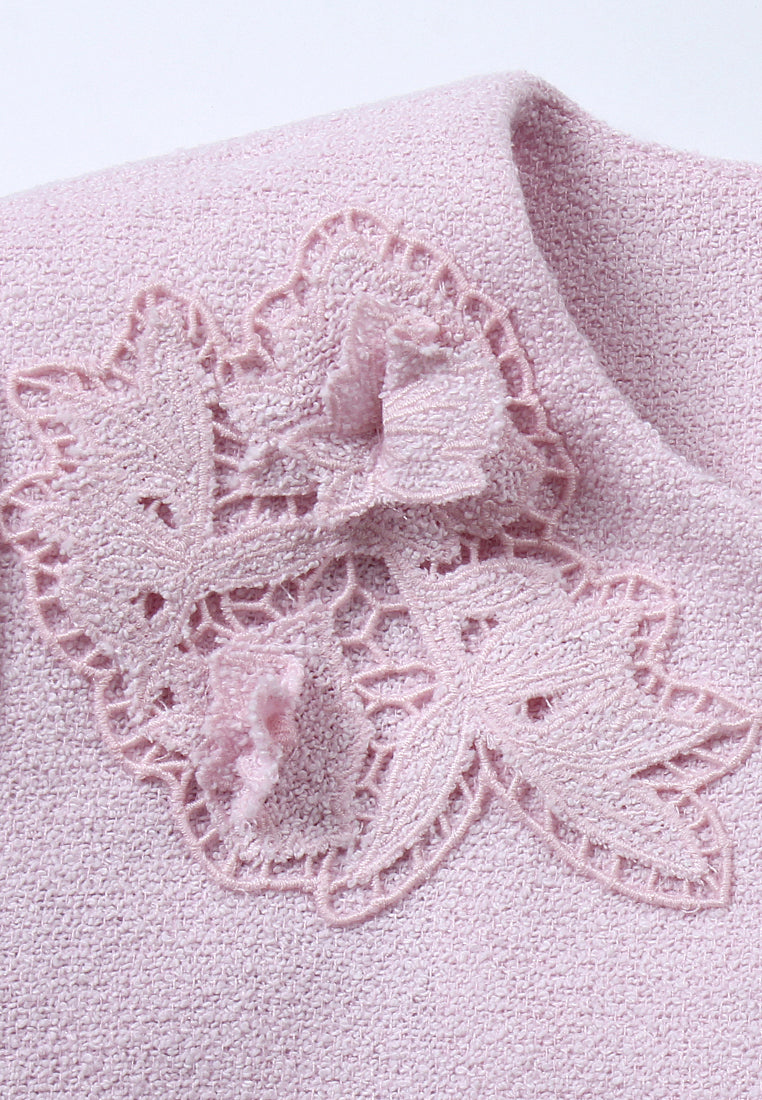 Rose Éclat Embroidered Blazer