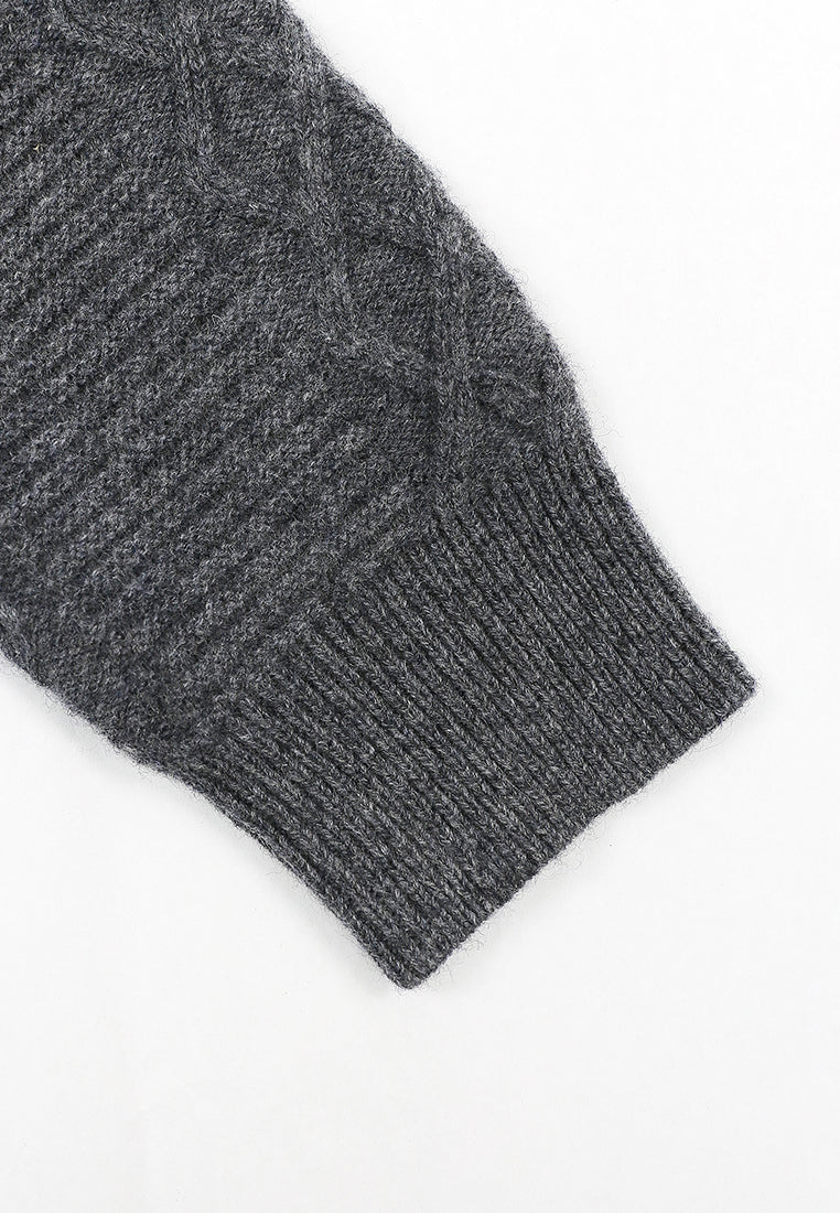Hortensia Nocturne Embroidered Knit Cardigan