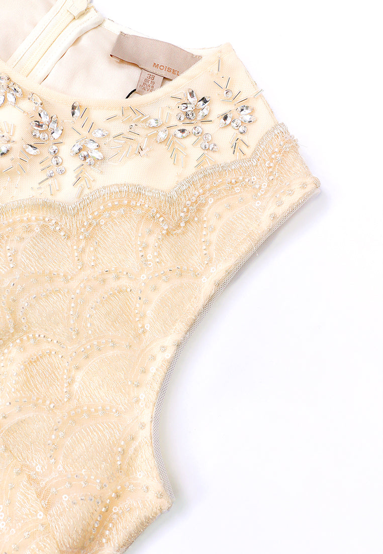 Crème Florale Elegia Dress