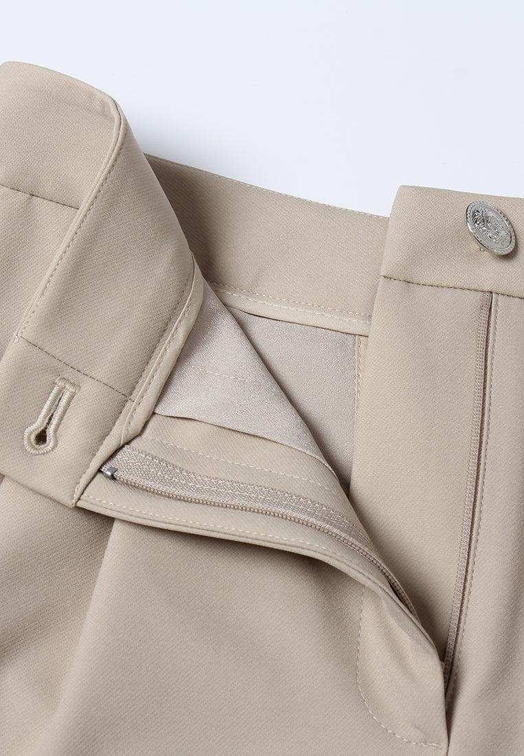 Élan High-Waist Pleated Trousers