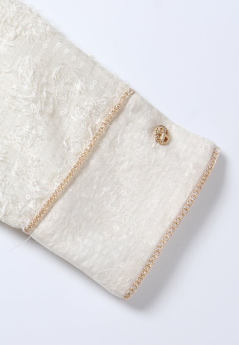 Éclat Contrast-Trim Blouse