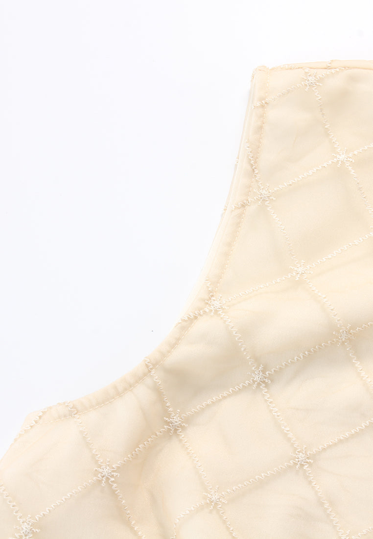 Ethereal Ruffle Diamond Blouse