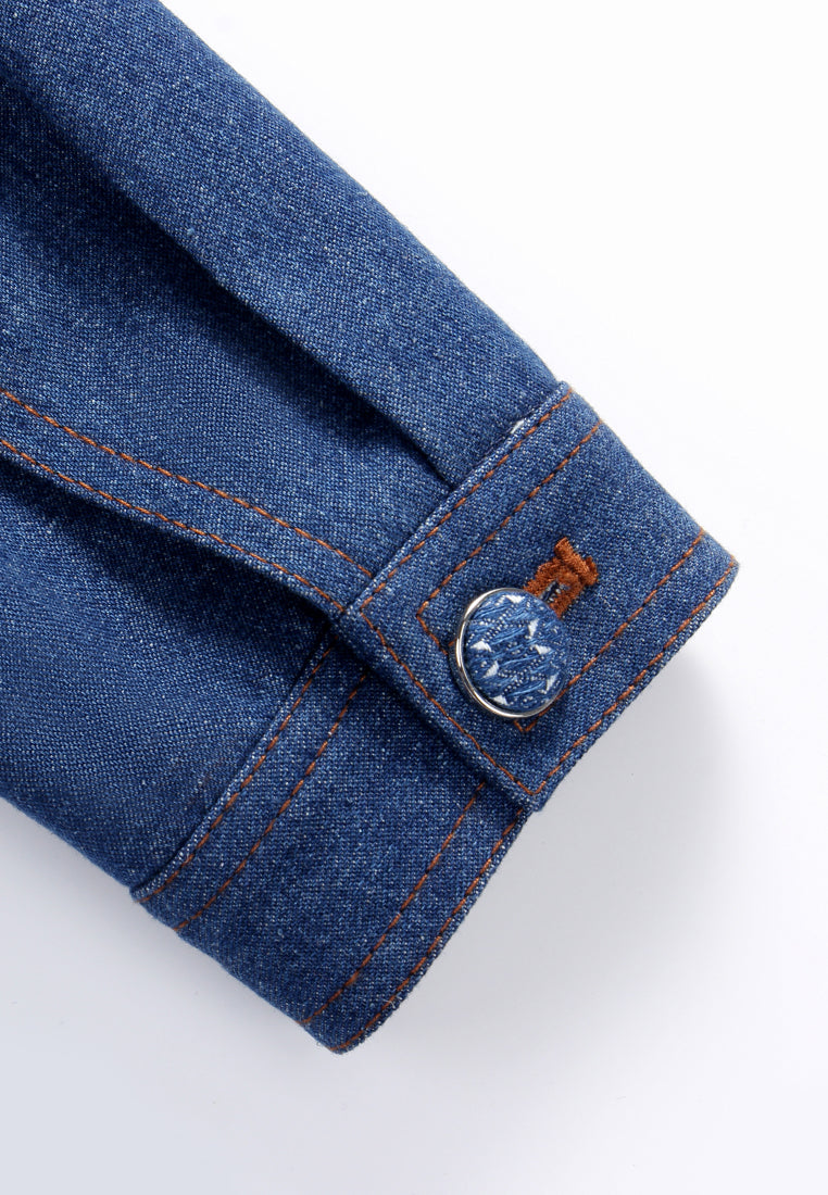 Indigo Bloom Denim Jacket