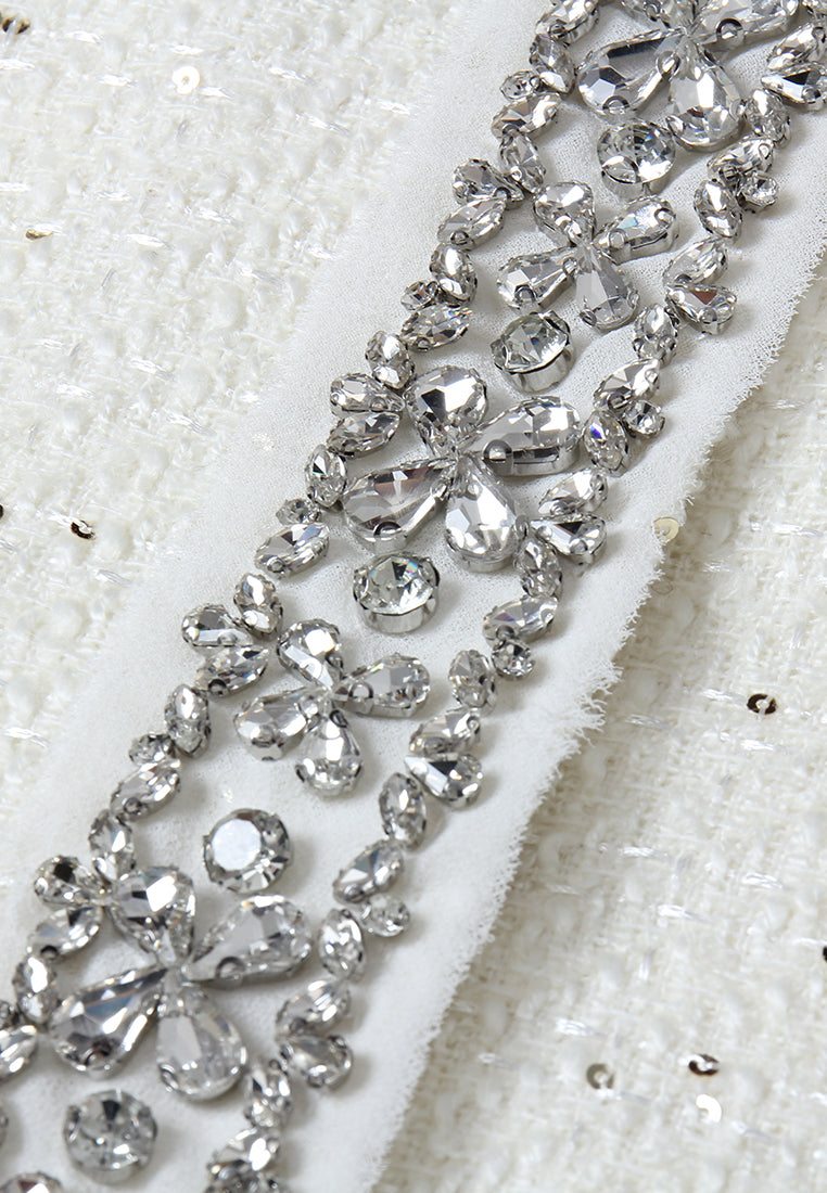 Argenté White Tweed Dress