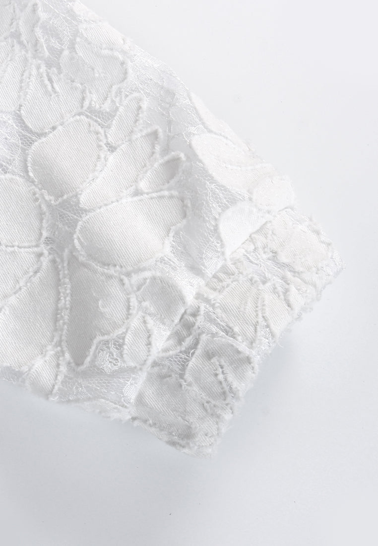 Blanc Florale Sportif Jacket