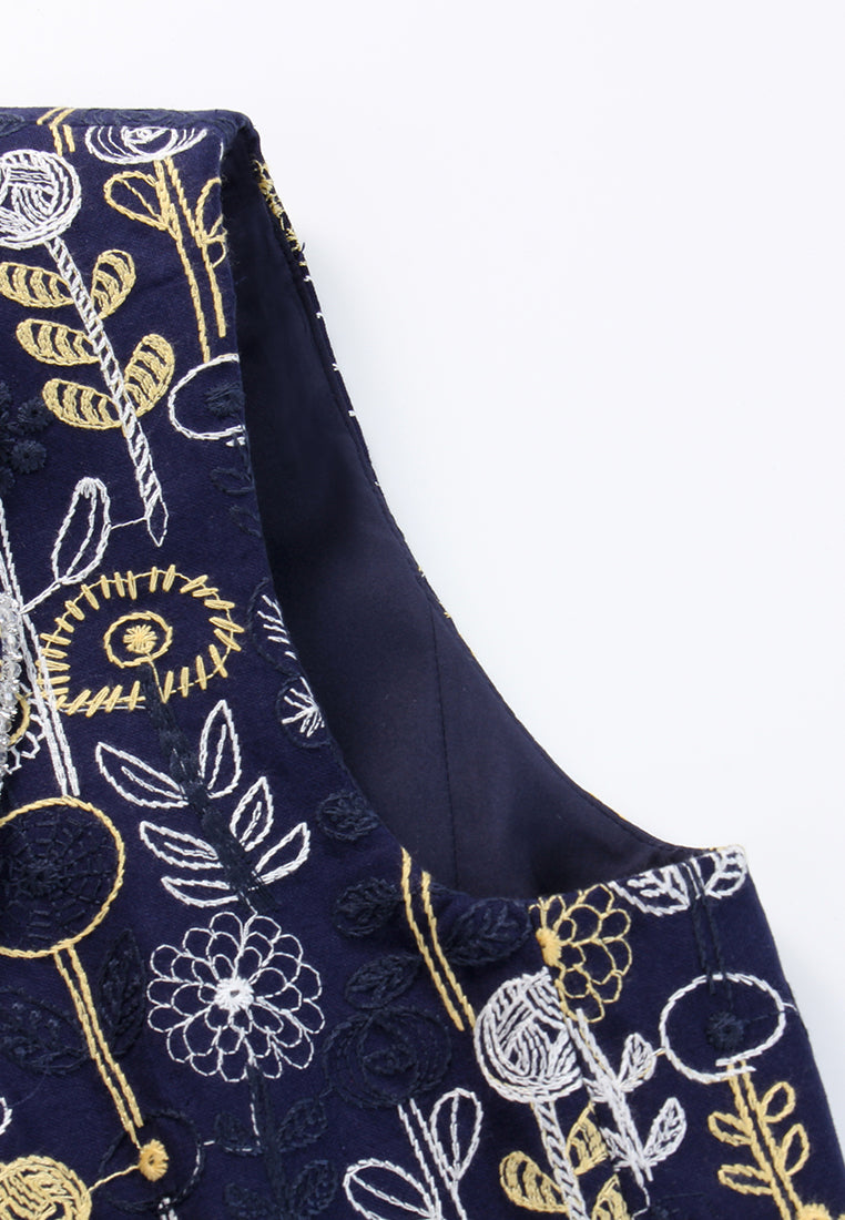 Midnight Jardin Orné Vest