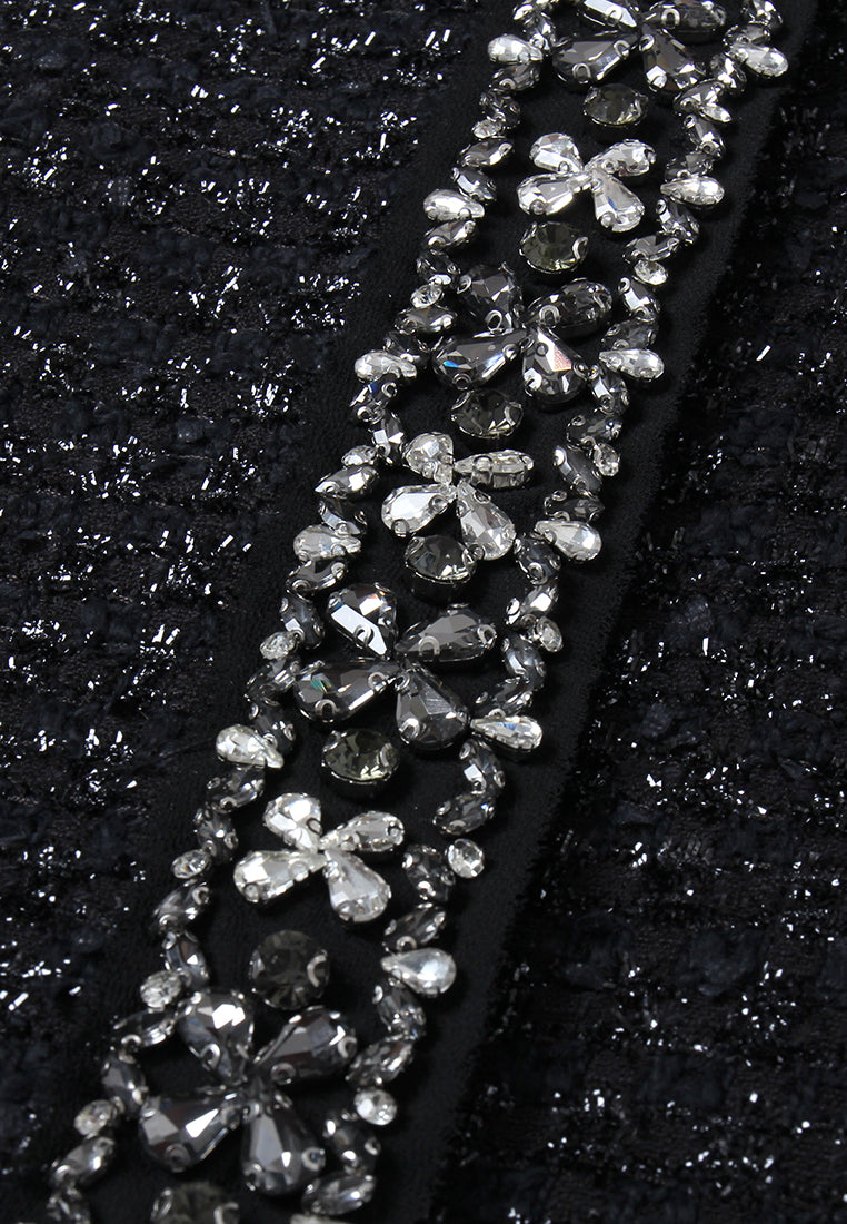 Éclat Cristal Embellished Tweed Jacket