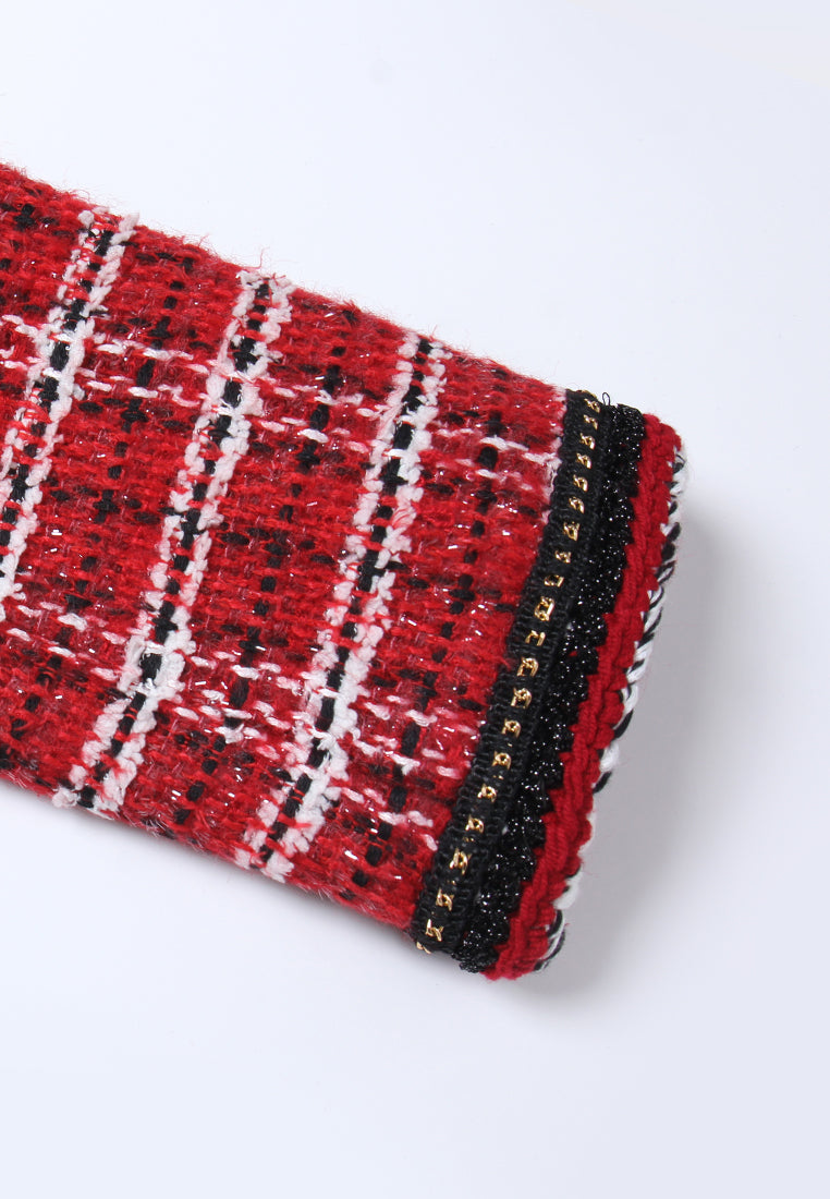 Plaid Couture Tailored Tweed Jacket